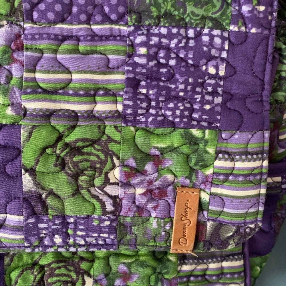 Donna Sharp-Purple/White/Green Patchwork Designed… - image 2